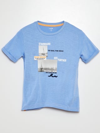 T-shirt stampata in cotone