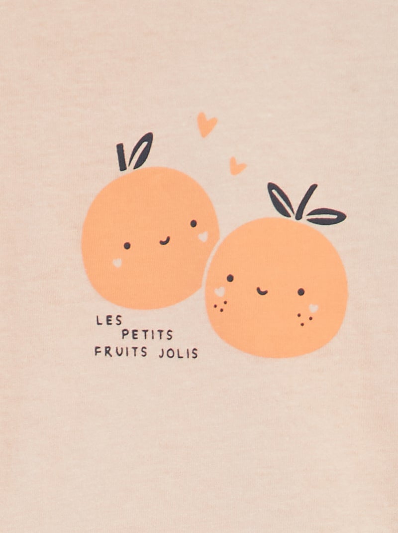 T-shirt stampata in cotone ROSA - Kiabi