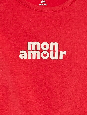 T-shirt stampata in cotone