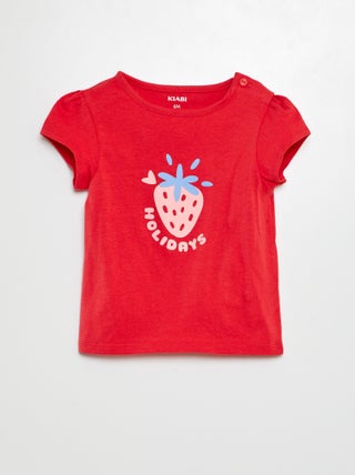 T-shirt stampata in cotone