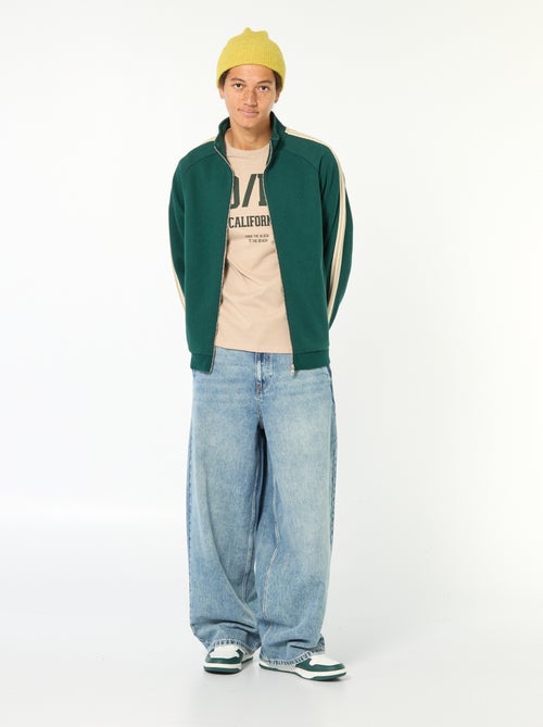 T-shirt stampata in cotone tinta unita - Kiabi