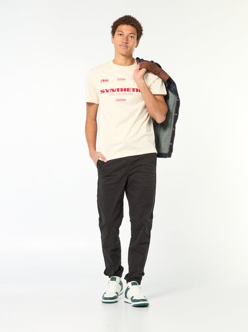 T-shirt stampata in cotone tinta unita - Kiabi