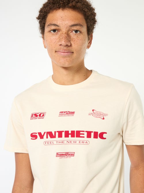 T-shirt stampata in cotone tinta unita - Kiabi