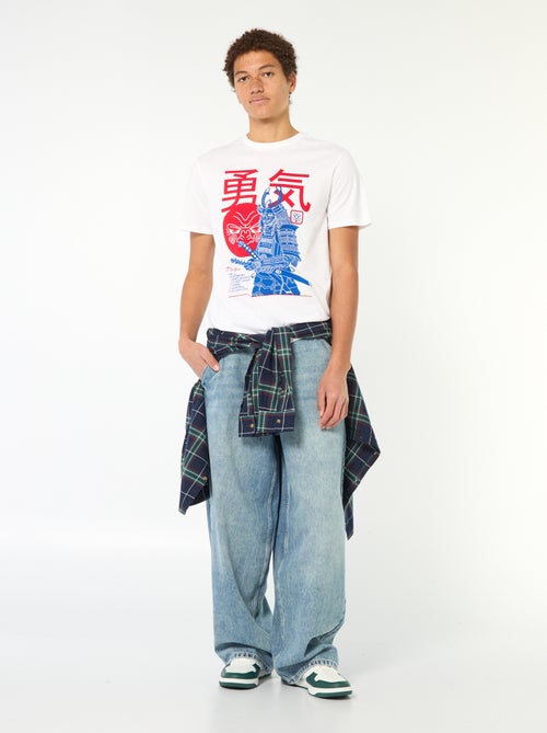 T-shirt stampata in cotone tinta unita - Kiabi