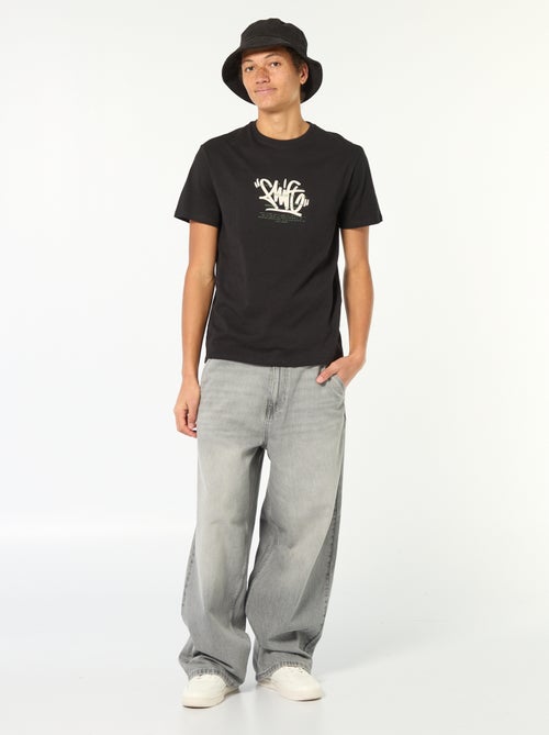 T-shirt stampata in cotone tinta unita - Kiabi