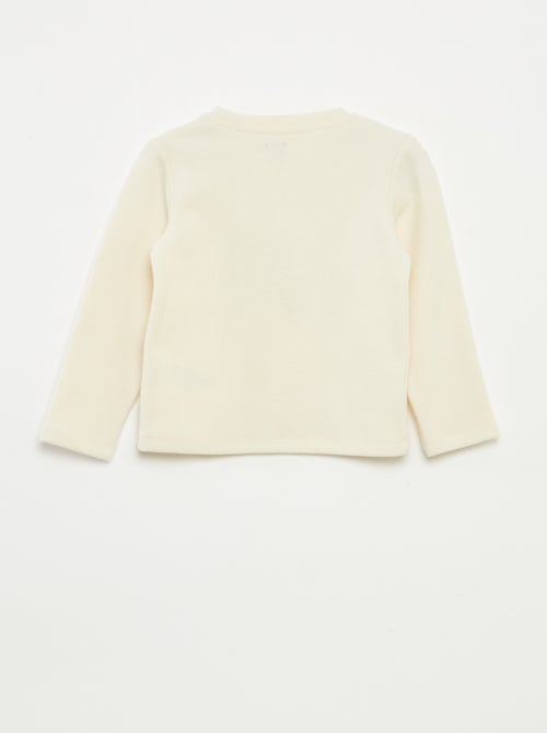 T-shirt stampata in maglia effetto peluche - Kiabi