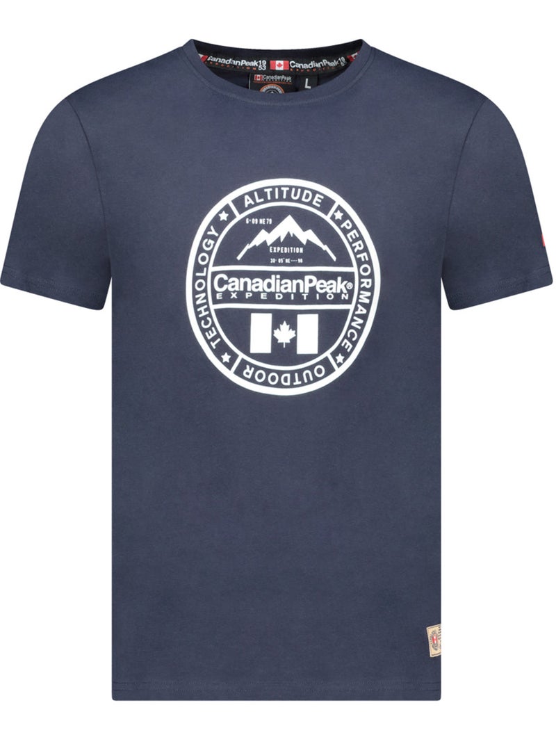 T-shirt stampata jacobeak – canadian peak Blu marino - Kiabi