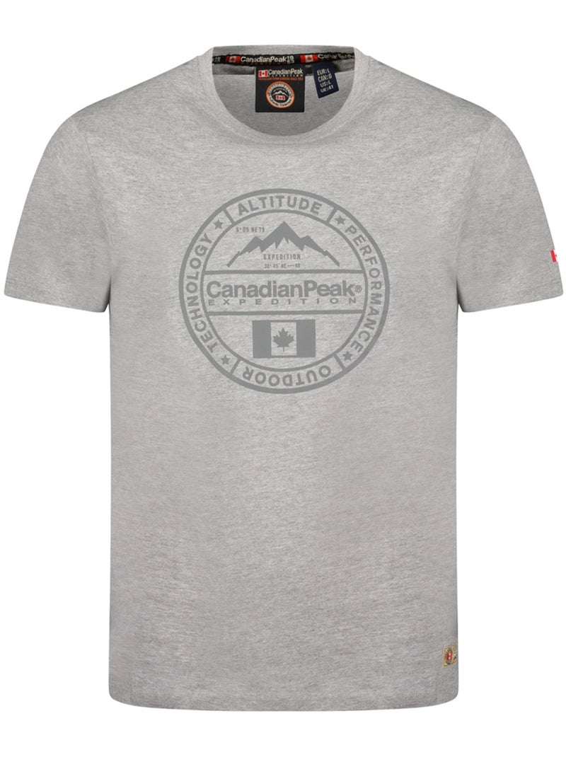 T-shirt stampata jacobeak – canadian peak Grigio chiaro - Kiabi