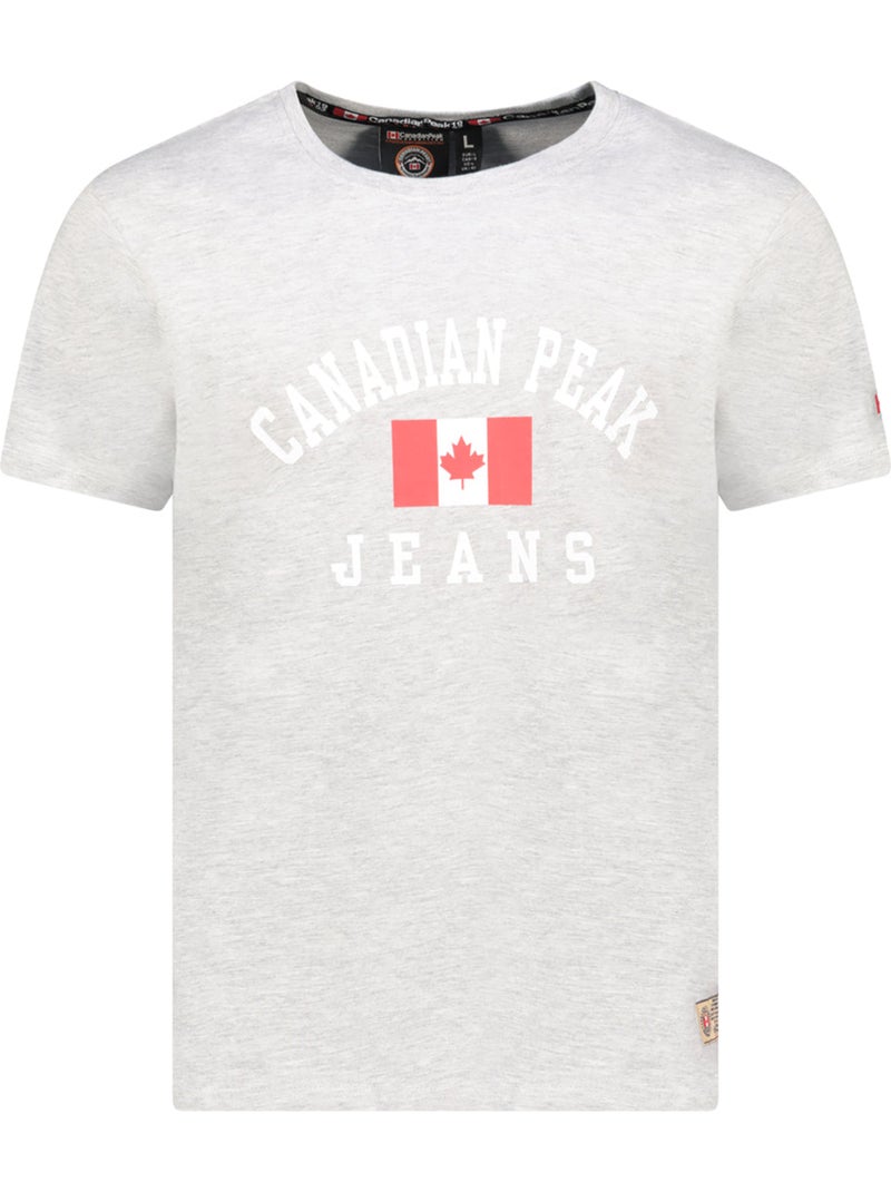 T-shirt stampata jadseneak – canadian peak Grigio chiaro - Kiabi