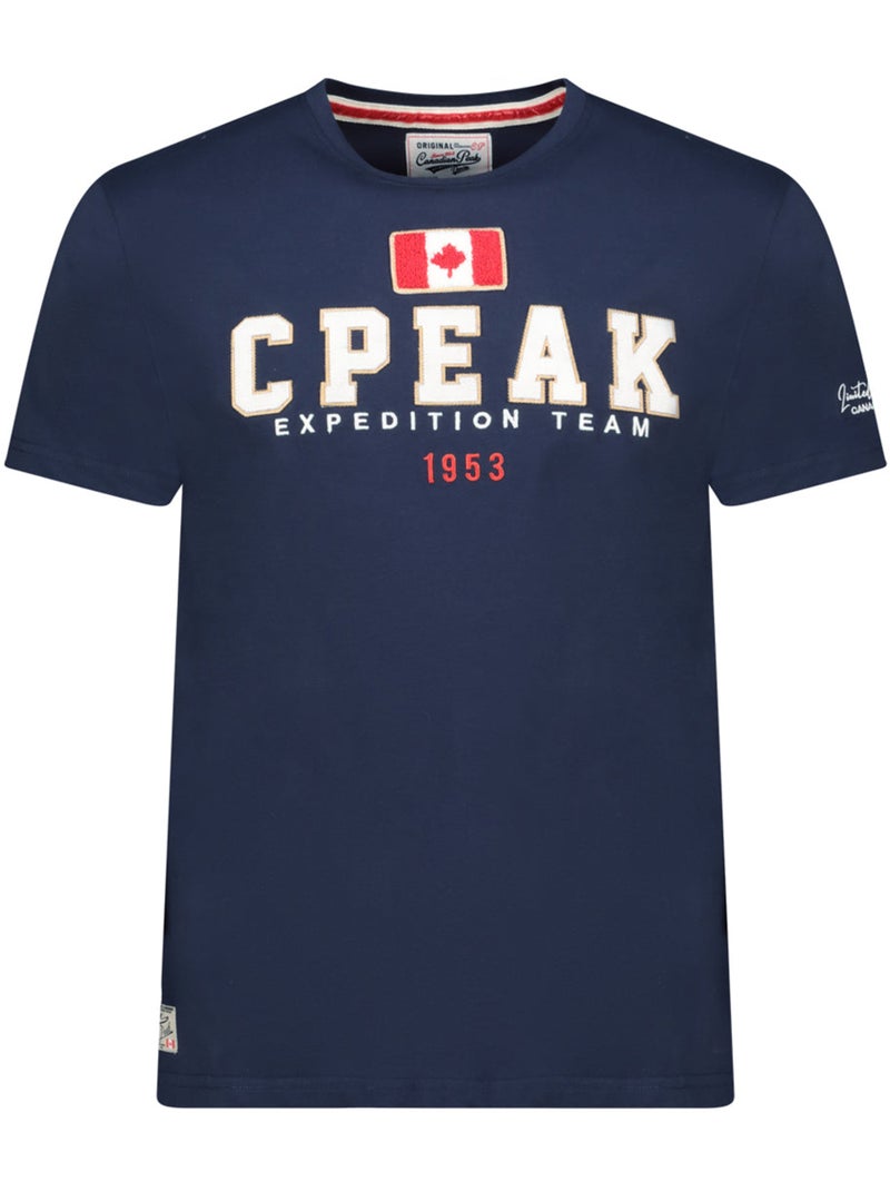 T-shirt stampata jerateak – canadian peak Blu marino - Kiabi