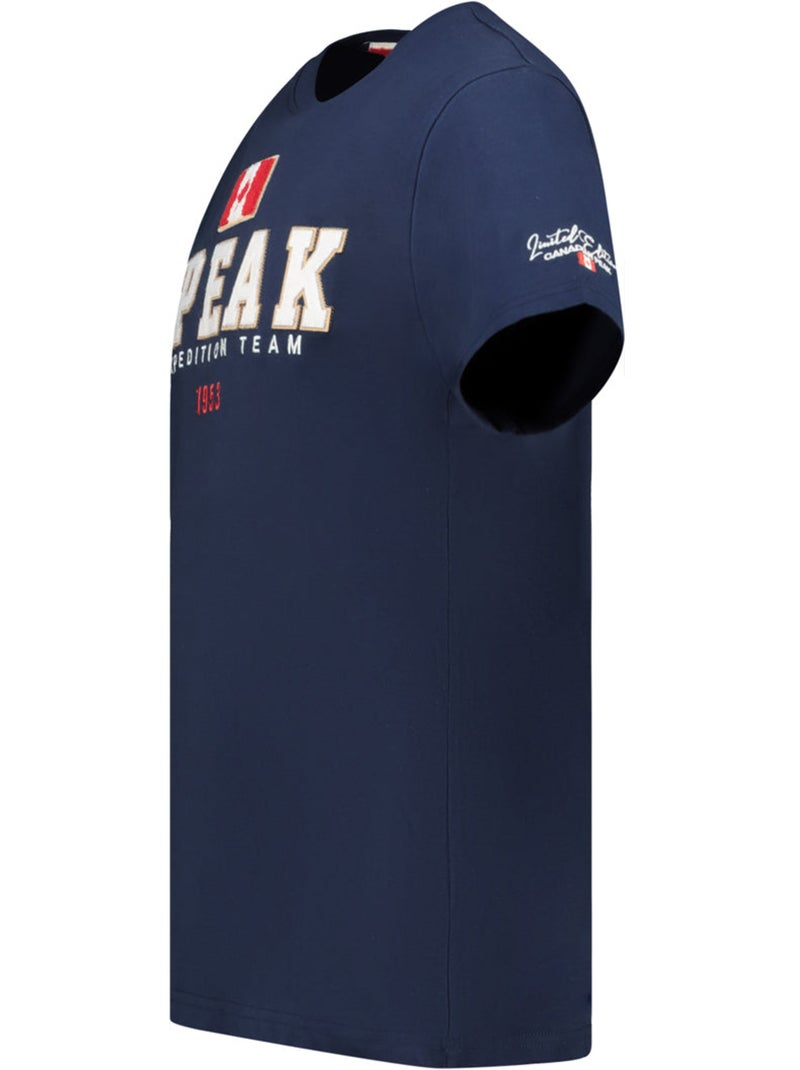 T-shirt stampata jerateak – canadian peak Blu marino - Kiabi