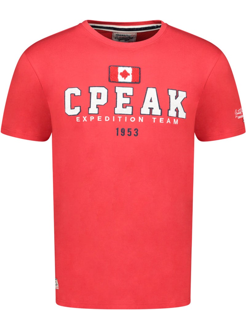 T-shirt stampata jerateak – canadian peak Rosso - Kiabi