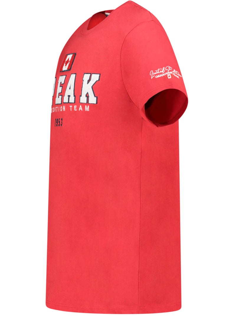 T-shirt stampata jerateak – canadian peak Rosso - Kiabi
