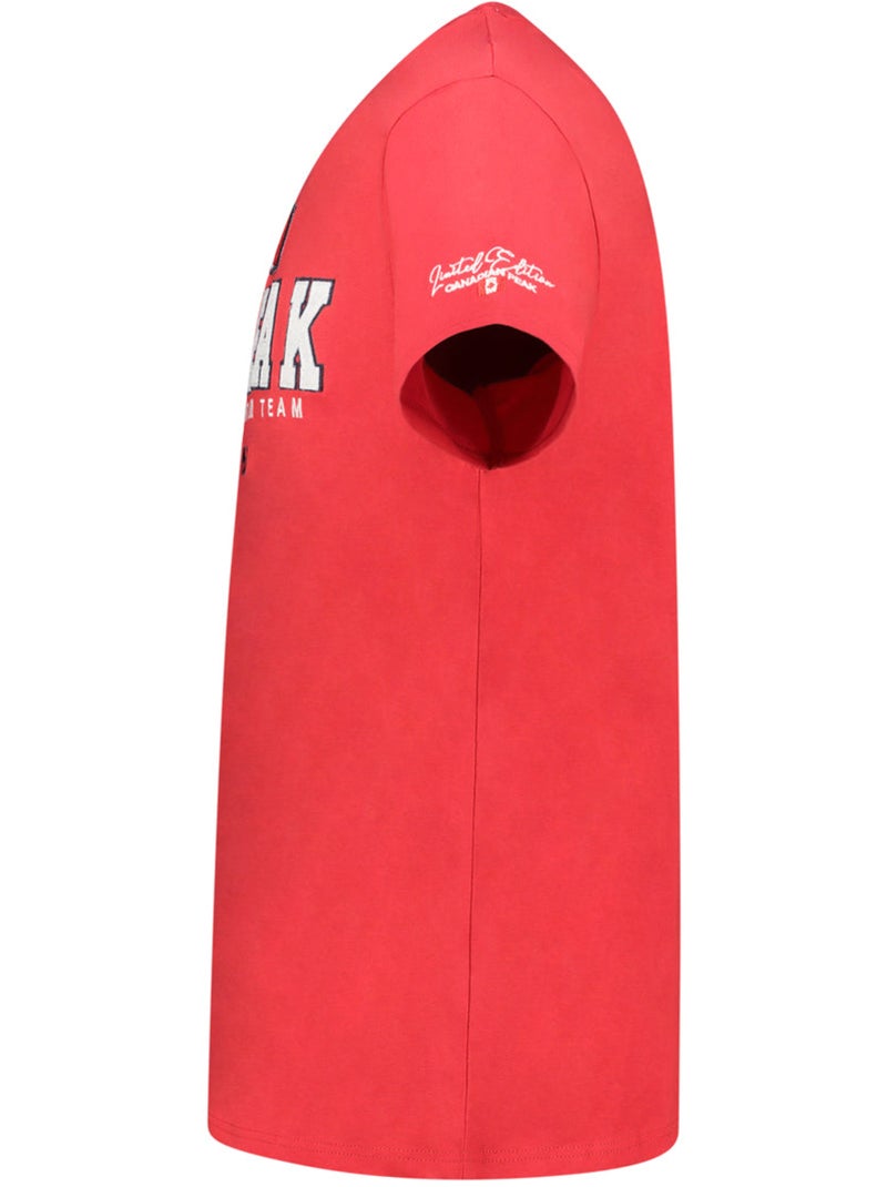 T-shirt stampata jerateak – canadian peak Rosso - Kiabi