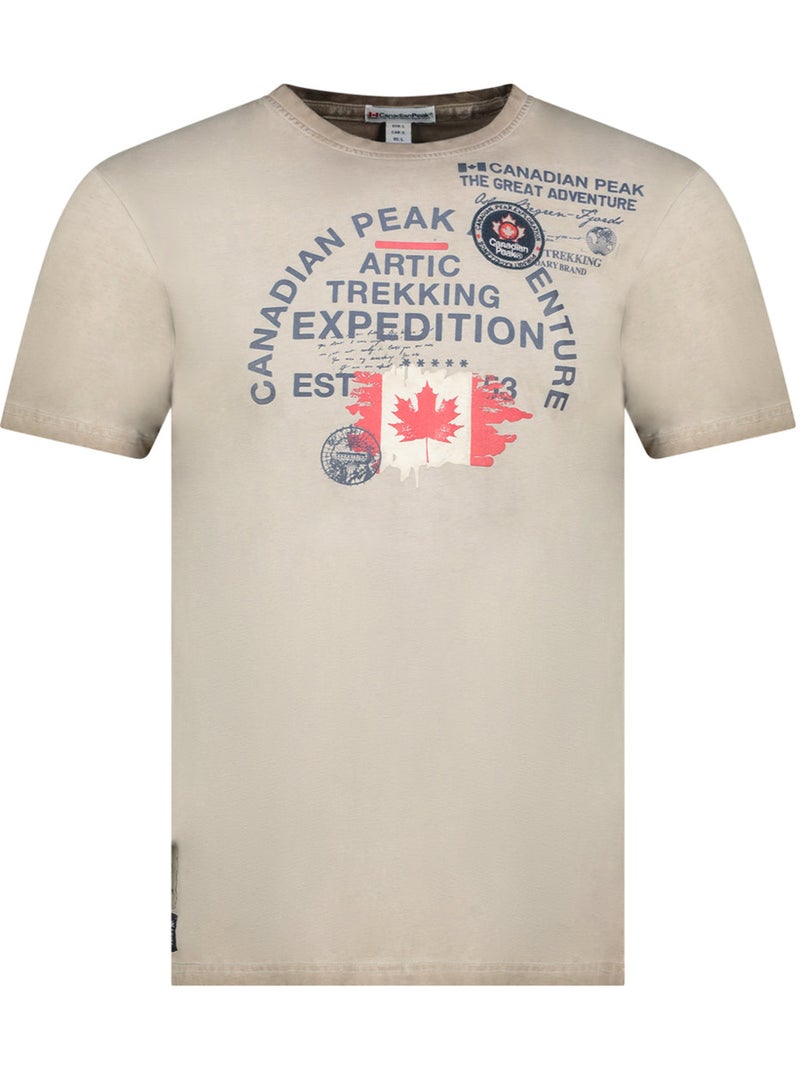 T-shirt stampata jergeneak – canadian peak Grigio chiaro - Kiabi