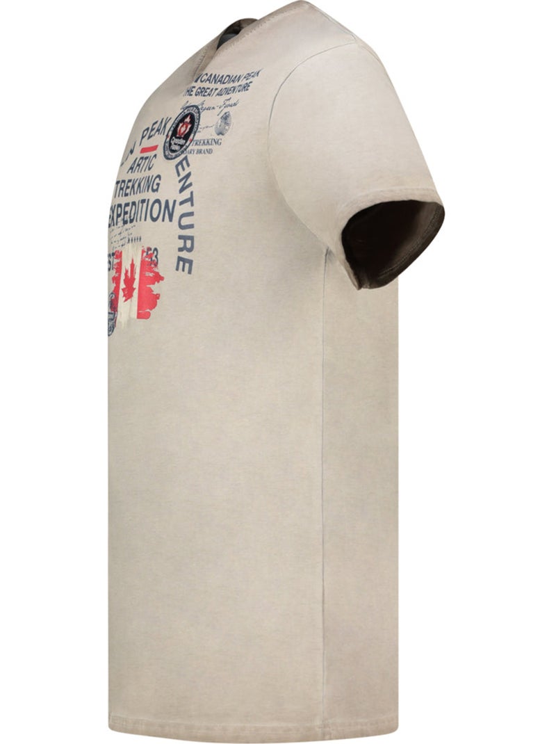 T-shirt stampata jergeneak – canadian peak Grigio chiaro - Kiabi