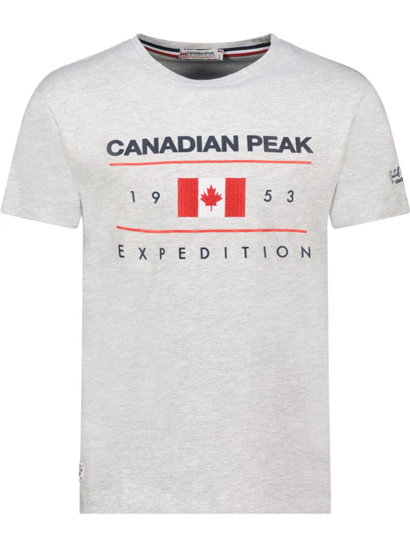 T-shirt stampata jezoleak – canadian peak Grigio chiaro - Kiabi