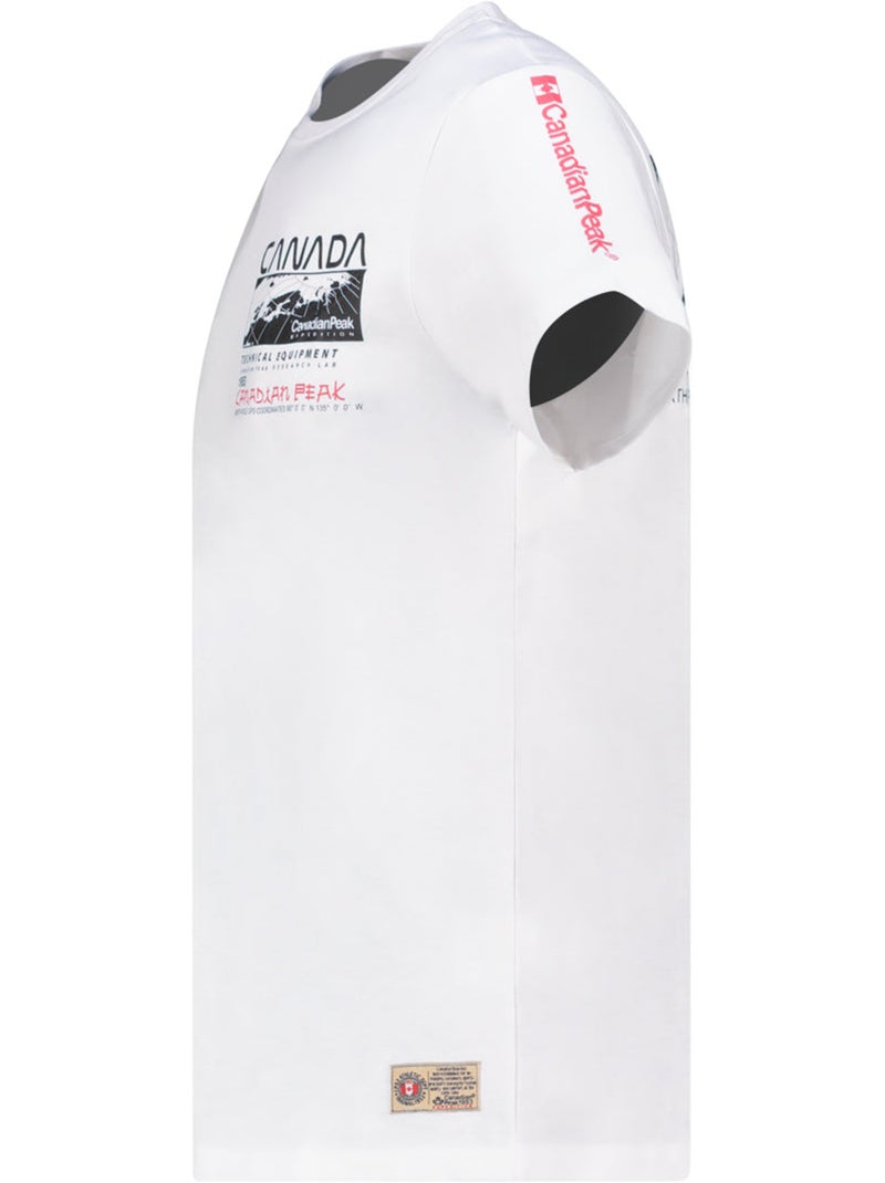 T-shirt stampata jholmeak – canadian peak Bianco - Kiabi
