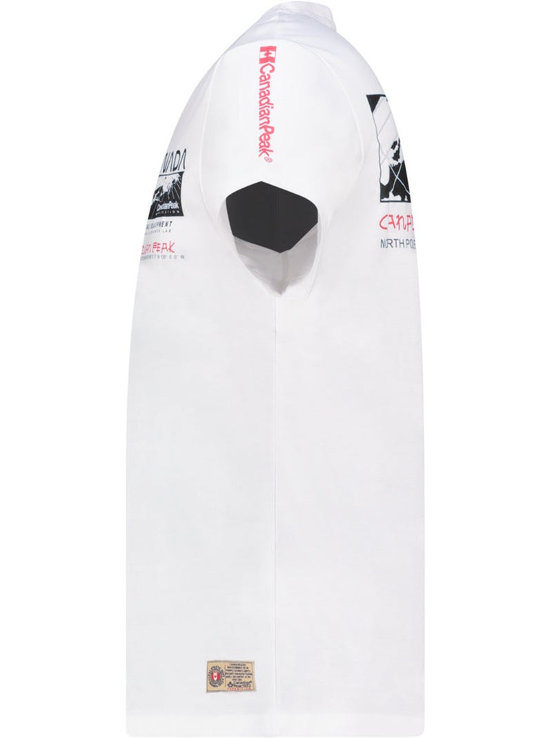 T-shirt stampata jholmeak – canadian peak Bianco - Kiabi