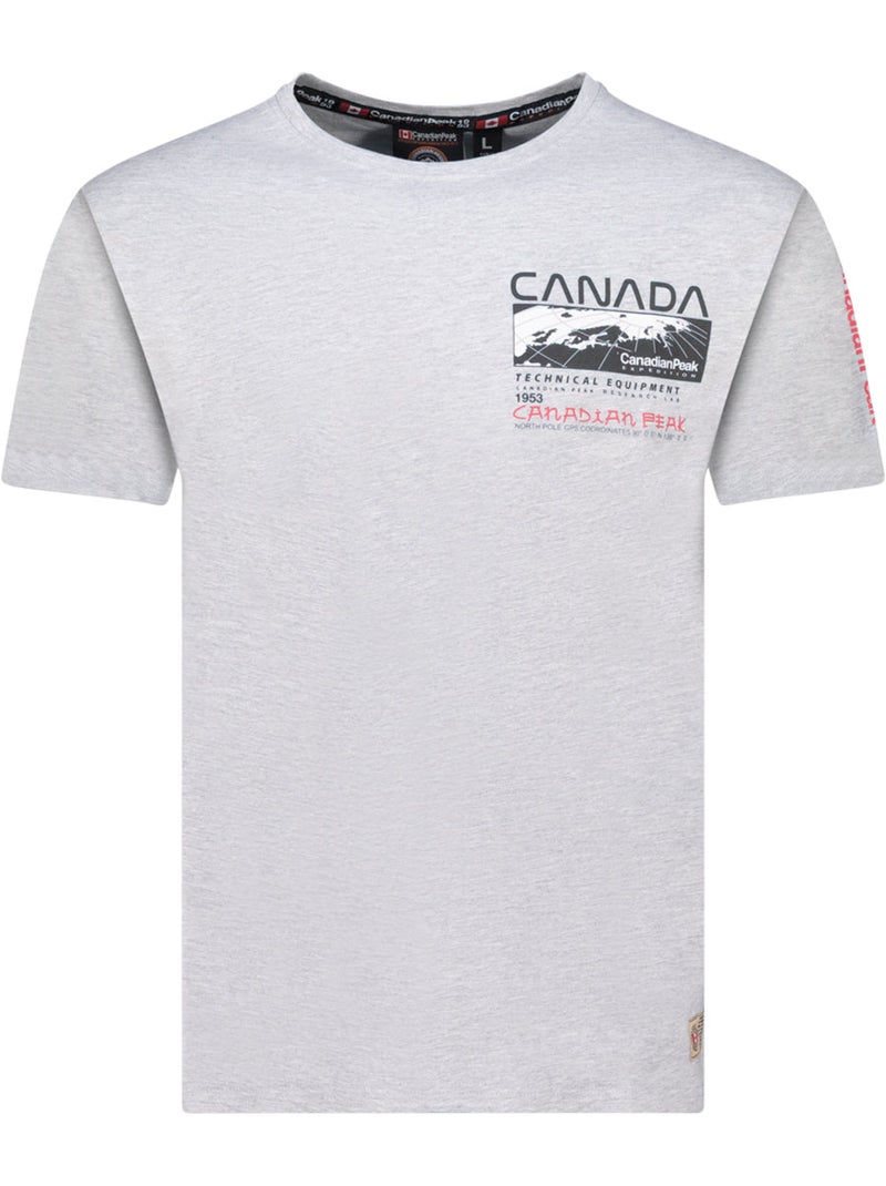 T-shirt stampata jholmeak – canadian peak Grigio chiaro - Kiabi