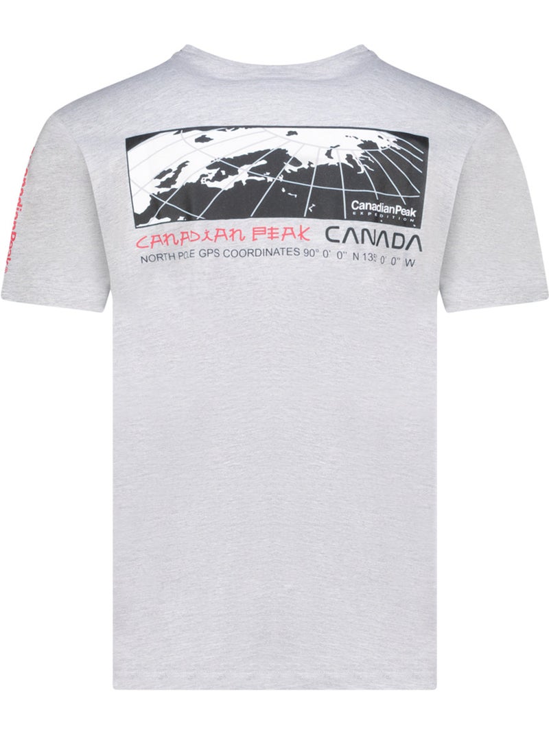 T-shirt stampata jholmeak – canadian peak Grigio chiaro - Kiabi