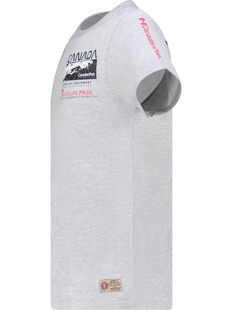 T-shirt stampata jholmeak – canadian peak Grigio chiaro - Kiabi