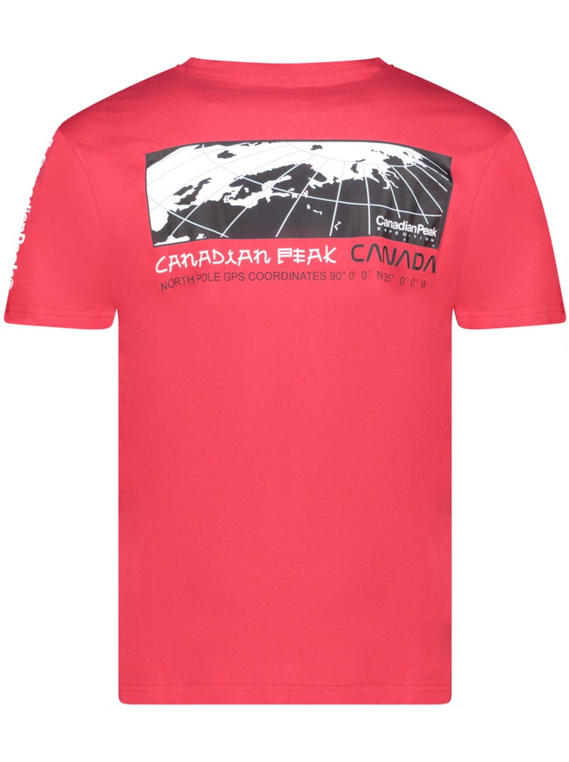 T-shirt stampata jholmeak – canadian peak Rosso - Kiabi