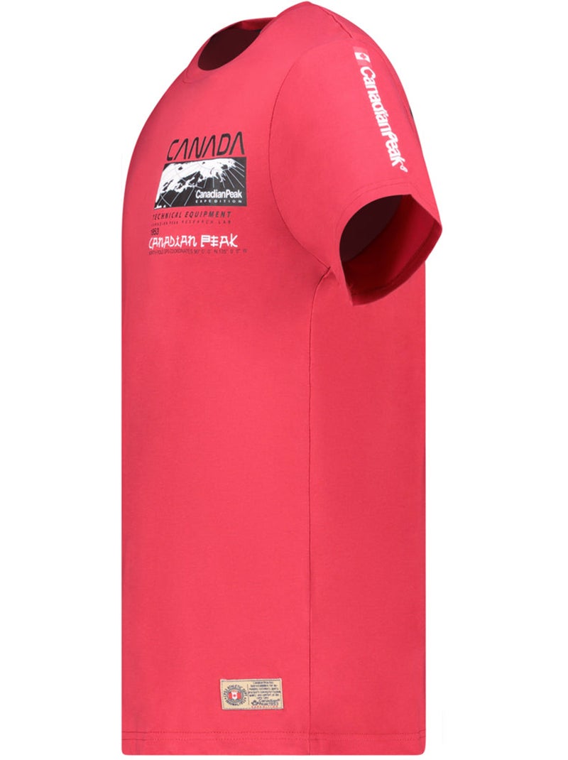 T-shirt stampata jholmeak – canadian peak Rosso - Kiabi