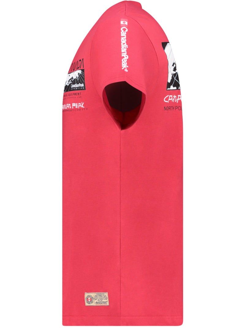 T-shirt stampata jholmeak – canadian peak Rosso - Kiabi