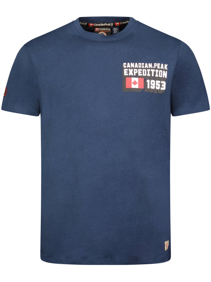 T-shirt stampata jistereak – canadian peak Blu marino - Kiabi