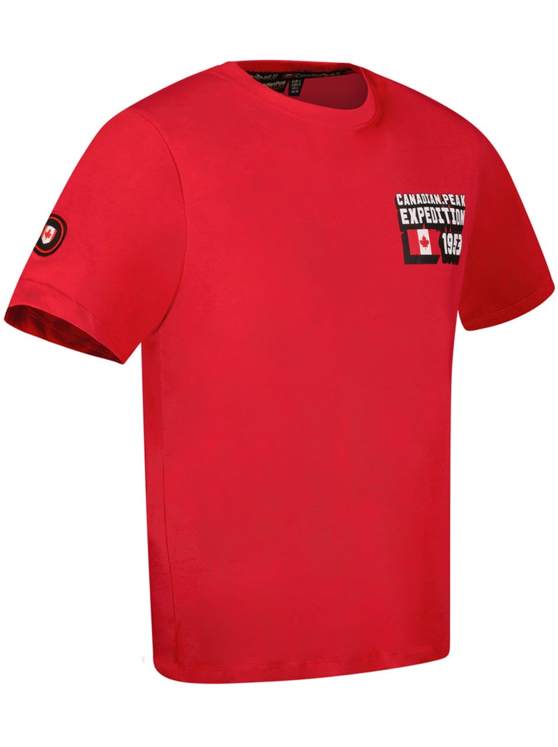 T-shirt stampata jistereak – canadian peak Rosso - Kiabi