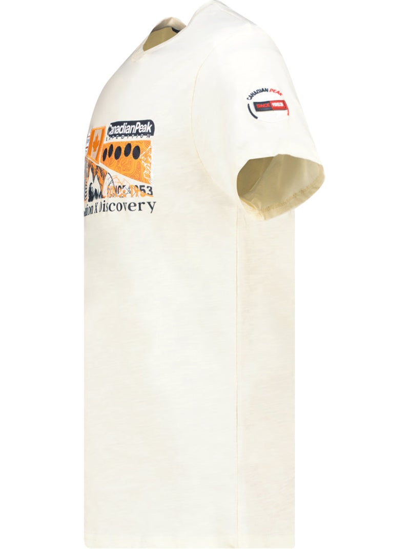 T-shirt stampata jiveak – canadian peak Bianco sporco - Kiabi