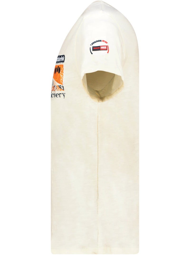 T-shirt stampata jiveak – canadian peak Bianco sporco - Kiabi