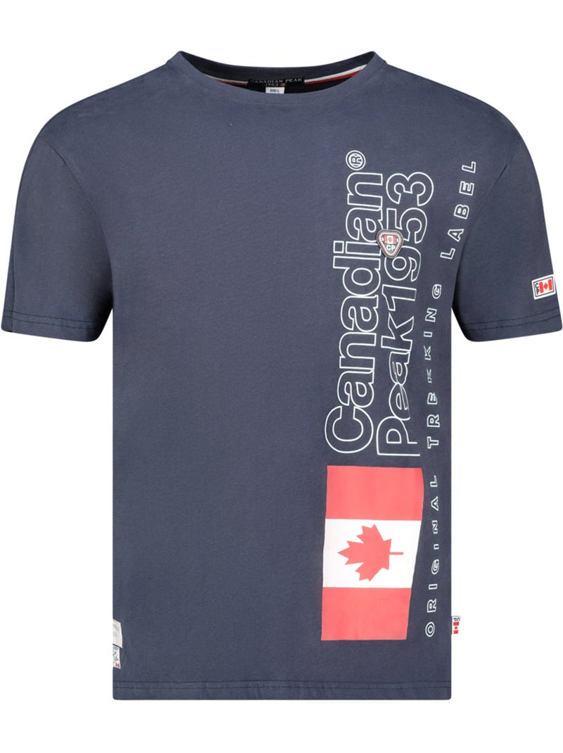 T-shirt stampata jogoeak – canadian peak Blu marino - Kiabi