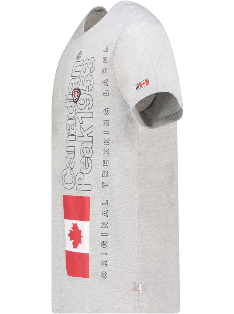 T-shirt stampata jogoeak – canadian peak Grigio chiaro - Kiabi