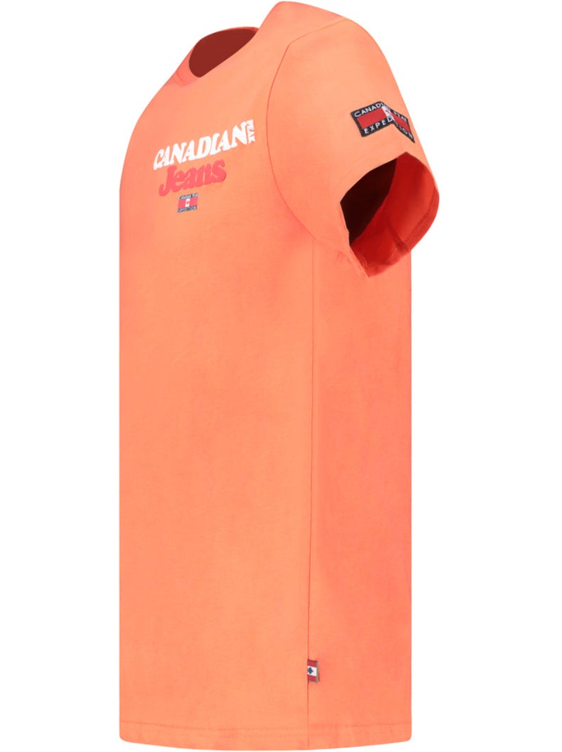 T-shirt stampata jouppeak – canadian peak Corallo - Kiabi