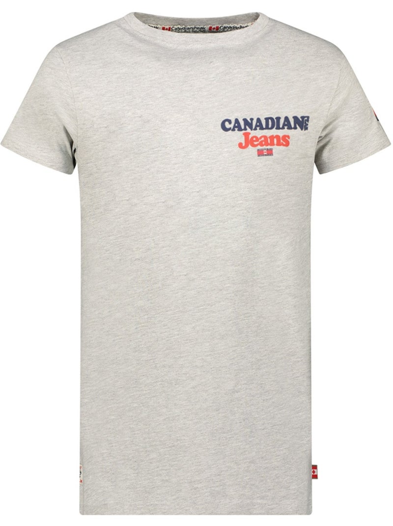 T-shirt stampata jouppeak – canadian peak Grigio chiaro - Kiabi