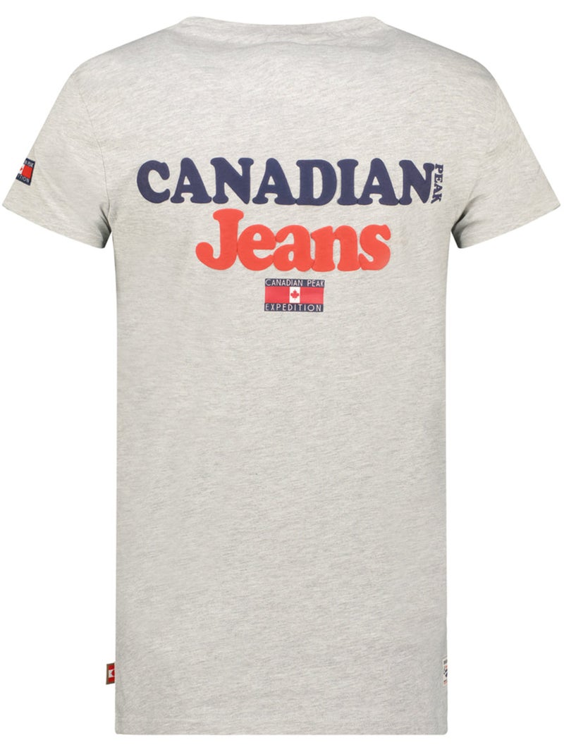 T-shirt stampata jouppeak – canadian peak Grigio chiaro - Kiabi