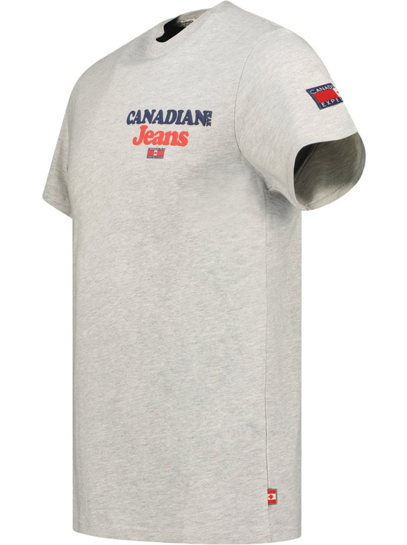 T-shirt stampata jouppeak – canadian peak Grigio chiaro - Kiabi