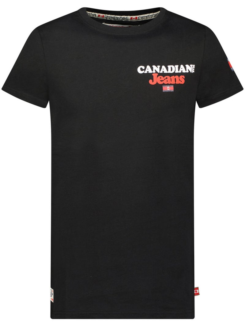 T-shirt stampata jouppeak – canadian peak Nero - Kiabi