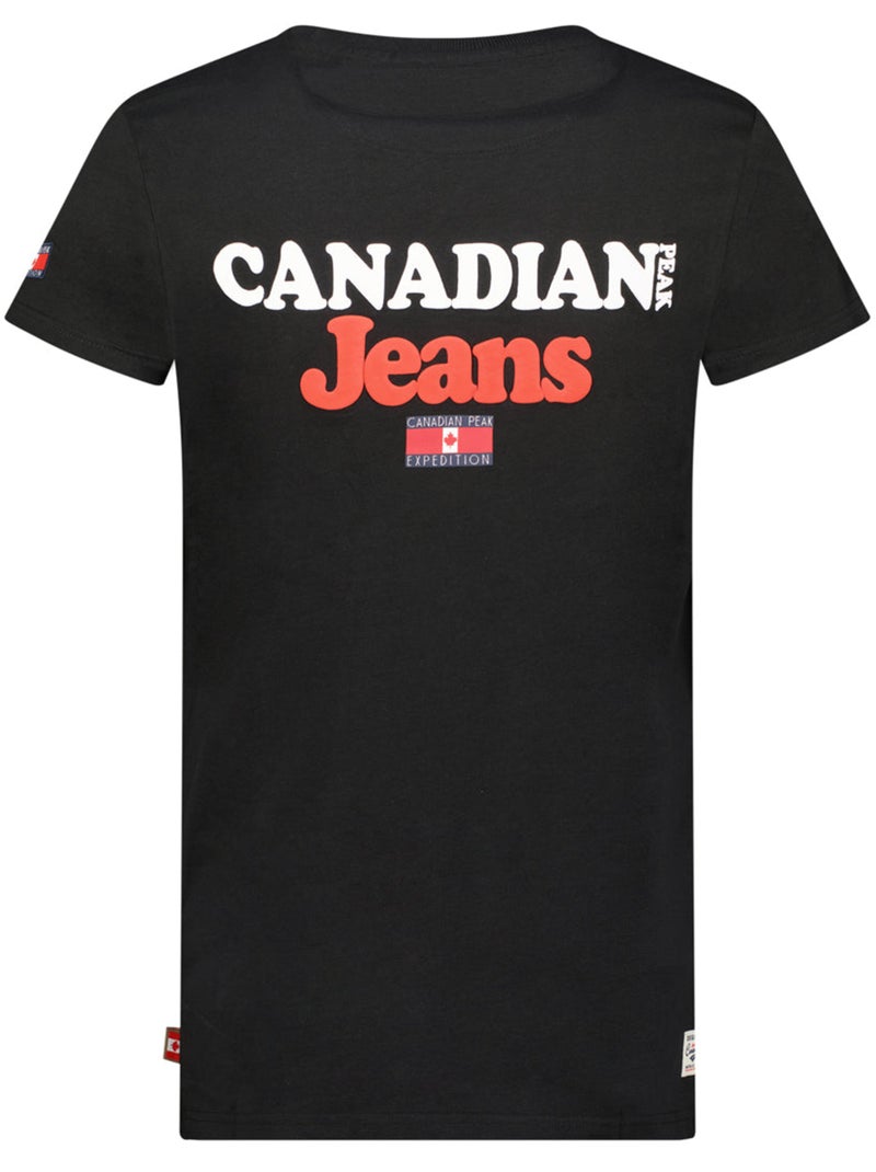 T-shirt stampata jouppeak – canadian peak Nero - Kiabi