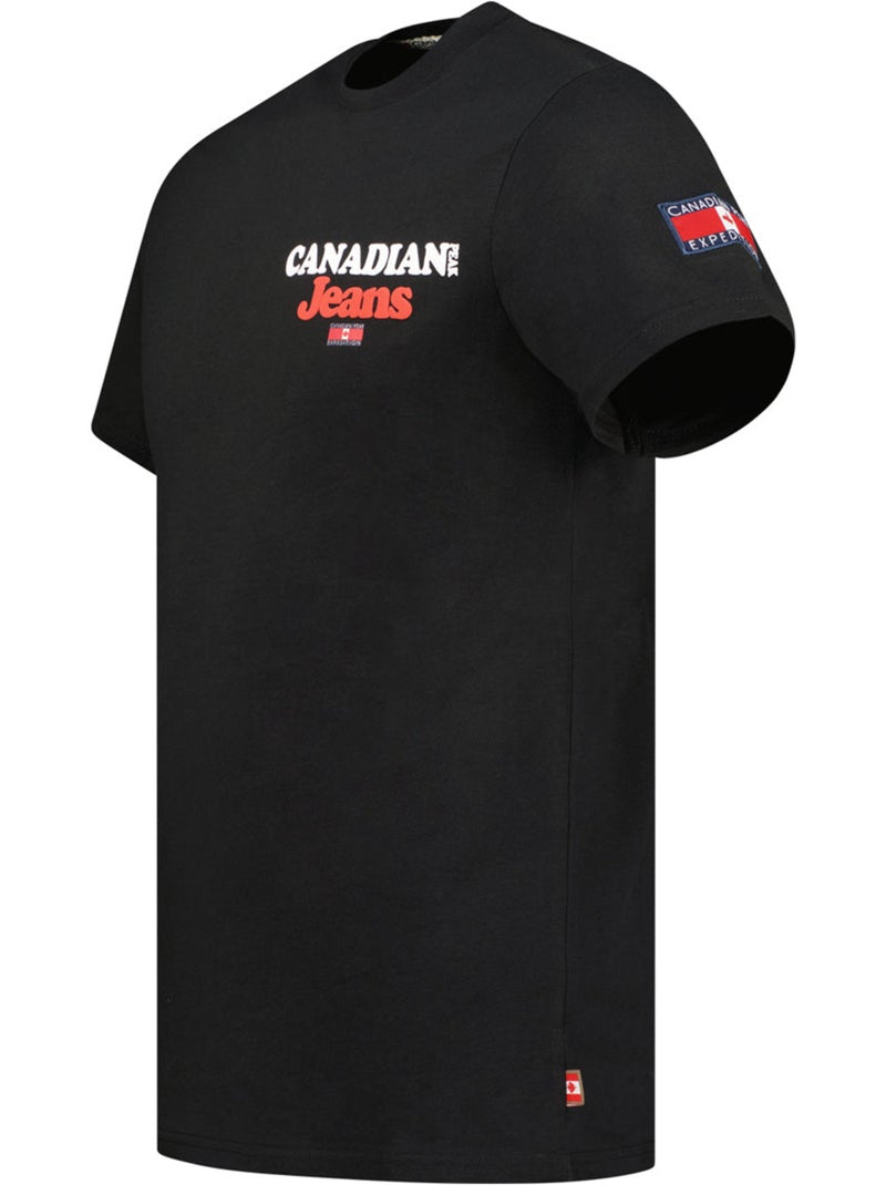T-shirt stampata jouppeak – canadian peak Nero - Kiabi