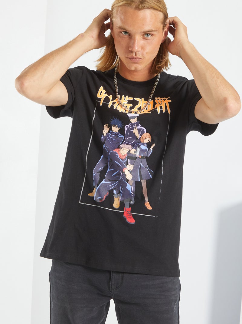 T-shirt stampata 'Jujutsu Kaisen' Nero - Kiabi