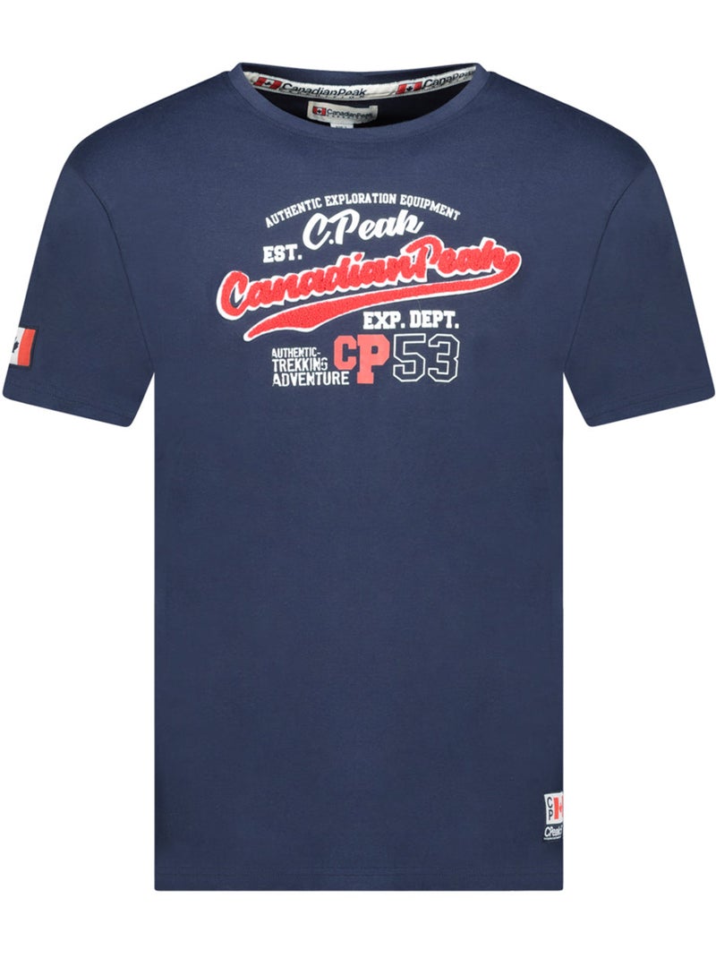 T-shirt stampata jurbeak – canadian peak Blu marino - Kiabi