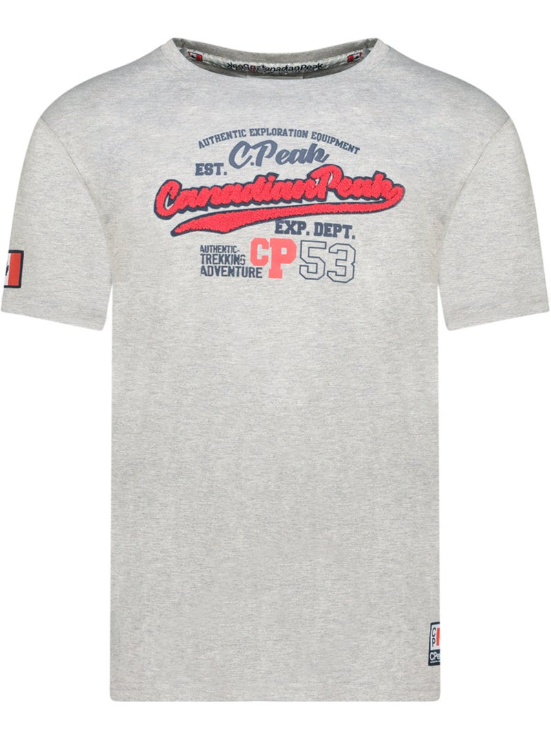 T-shirt stampata jurbeak – canadian peak Grigio chiaro - Kiabi