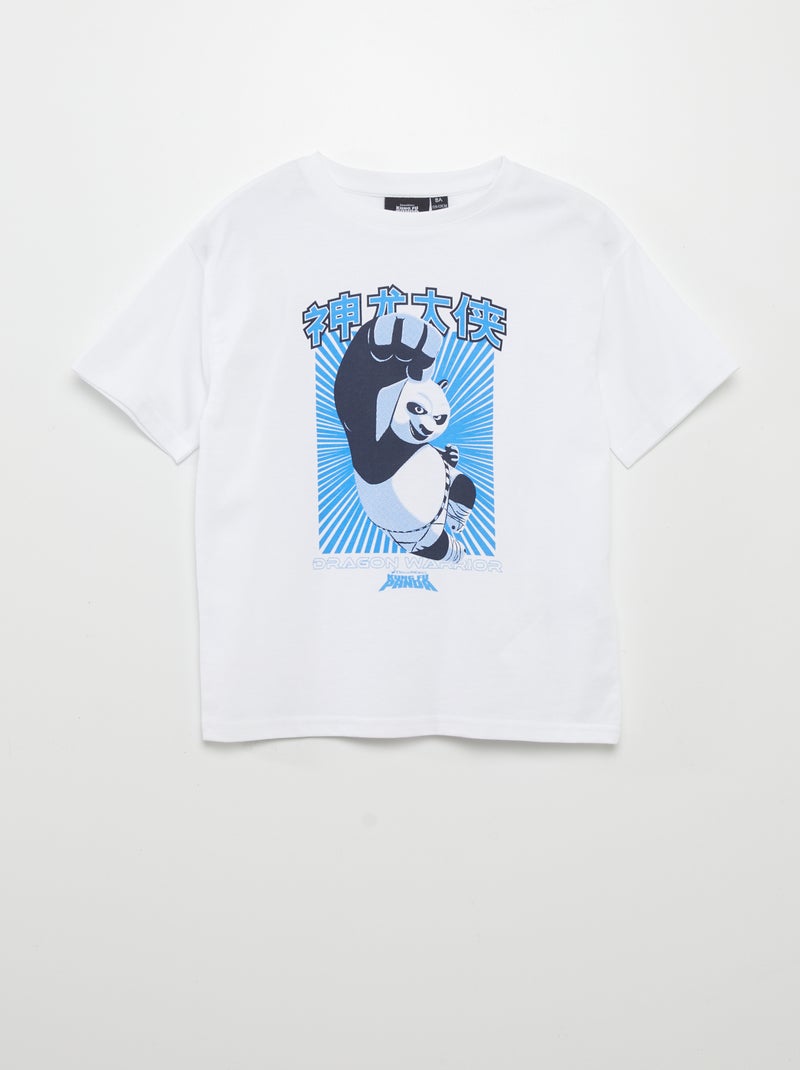 T-shirt stampata 'Kung-fu Panda' BIANCO - Kiabi