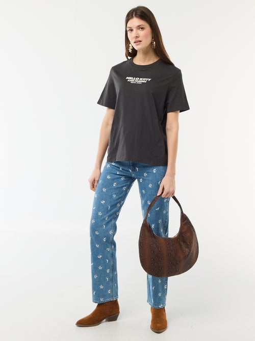 T-shirt stampata 'Kuromi' a maniche corte - Kiabi