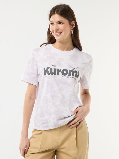 T-shirt stampata 'Kuromi' a maniche corte - Kiabi