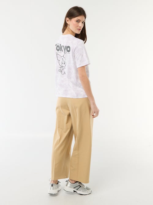 T-shirt stampata 'Kuromi' a maniche corte - Kiabi