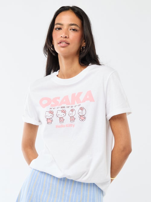 T-shirt stampata 'Kuromi' con stampa fronte/retro - Kiabi